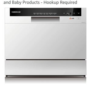 Farberware Silver and Black Compact Dishwasher